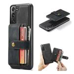 For Samsung Galaxy S21+ 5G JEEHOOD RFID Blocking Anti-Theft Magnetic PU + TPU Phone Case with Card Slot(Black)