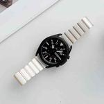 22mm Ceramic One-bead Steel Watch Band(White Rose Gold)