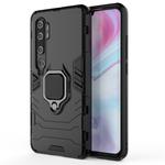 For Xiaomi Mi CC9 Pro & Note 10 Shockproof PC + TPU Protective Case with Magnetic Ring Holder (Black)