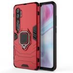 For Xiaomi Mi CC9 Pro & Note 10 Shockproof PC + TPU Protective Case with Magnetic Ring Holder(Red)