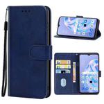 Leather Phone Case For OPPO Reno3 A JP Version(Blue)