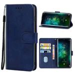 Leather Phone Case For TCL 10 Pro(Blue)