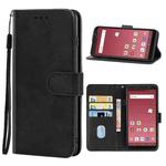 Leather Phone Case For Samsung Galaxy Feel 2 / SC-02L JP Version(Black)
