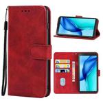 Leather Phone Case For Blackview BV6300 Pro / BV6300(Red)