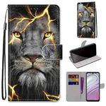 For Motorola Moto G10/G20/G30 Coloured Drawing Cross Texture Horizontal Flip Leather Phone Case with Holder & Card Slots & Wallet & Lanyard(Fission Lion)