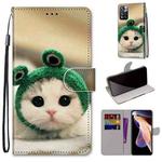 For Xiaomi Redmi Note 11 Pro/11 Pro+ Coloured Drawing Cross Texture Horizontal Flip Leather Phone Case with Holder & Card Slots & Wallet & Lanyard(Frog Kitten)