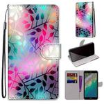For Nokia C01 Plus Coloured Drawing Cross Texture Horizontal Flip Leather Phone Case with Holder & Card Slots & Wallet & Lanyard(Translucent Glass)