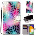 For Samsung Galaxy A13 4G Coloured Drawing Cross Texture Horizontal Flip Leather Phone Case with Holder & Card Slots & Wallet & Lanyard(Translucent Glass)