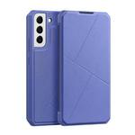 For Samsung Galaxy S22 5G DUX DUCIS Skin X Series Horizontal Flip Leather Phone Case(Blue)