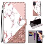 For Xiaomi Redmi Note 11 Pro / 11 Pro+ Global Coloured Drawing Cross Texture Horizontal Flip PU Phone Leather Case with Holder & Card Slots & Wallet & Lanyard(Colorful Layer(Stitching Pink Stone Pattern)