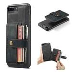 For iPhone SE 2022 / SE 2020 / 8 / 7 JEEHOOD RFID Blocking Anti-Theft Wallet Phone Case(Black)