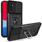 For Samsung Galaxy A13 5G Sliding Camera Cover Design TPU+PC Phone Protective Case(Black)