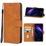 Leather Phone Case For vivo iQOO Neo 855/Z5/Y7s/S1 Foreign Version/V17 Neo EU Version/Z1X India Version(Brown)