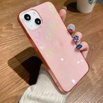 For iPhone 11 Colorful Laser Love TPU Phone Case (Pink)