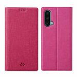 For OnePlus Nord CE 5G ViLi DMX Series Magnetic Attraction Leather Phone Case(Rose Red)