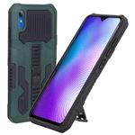 For vivo Y91i Indonesia Version / Y91C Vanguard Warrior All Inclusive Double-color Shockproof TPU + PC Phone Case with Holder(Green)