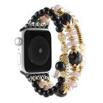 Pearl Strap Watch Band For Apple Watch Ultra 49mm / Series 8&7 45mm / SE 2&6&SE&5&4 44mm / 3&2&1 42mm(Black)