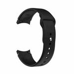 For Samsung Galaxy Watch4 40&44mm/Watch4 Classic 42&46mm Silicone Reverse Buckle Watch Band(Black)