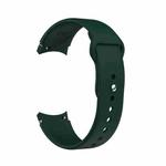 For Samsung Galaxy Watch4 40&44mm/Watch4 Classic 42&46mm Silicone Reverse Buckle Watch Band(Green)