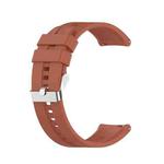 For Huawei Watch GT 3 42mm 20mm Silicone Silver Buckle Watch Band(Cabernet Orange)