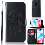 For Xiaomi Redmi 8 Wind Chime Owl Embossing Pattern Horizontal Flip Leather Case with Holder & Card Slots & Wallet(Black)