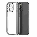 JOYROOM JR-BP907 Chery Mirror Series Electroplating Transparent Anti-fall Phone Case For iPhone 13(Black)