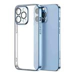 JOYROOM JR-BP908 Chery Mirror Series Electroplating Transparent Anti-fall Phone Case For iPhone 13 Pro(Far Peak Blue)