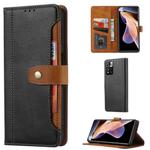 For Xiaomi Redmi Note 11/Poco M4 Pro Calf Texture Double Fold Leather Phone Case(Black)