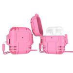 TPU Anti-full Earphone Protective Case with Lanyard For AirPods 1 / 2(Pink)