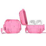 TPU Anti-full Earphone Protective Case with Lanyard For AirPods Pro(Pink)