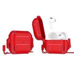 TPU Anti-full Earphone Protective Case with Lanyard For AirPods 3(Red)