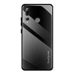 For Huawei Enjoy 9s / Honor 10i / 20i / 20 Lite / P Smart Plus 2019 / Maimang 8 Texture Gradient Glass Protective Case(Black)