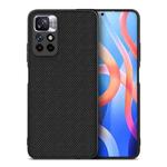 For Xiaomi Redmi Note 11 5G / 11T 5G / 11S 5G / Poco M4 Pro 5G NILLKIN 3D Textured Nylon Fiber TPU Phone Case(Black)