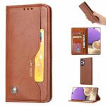 For Samsung Galaxy A33 5G Knead Skin Texture Leather Phone Case(Brown)