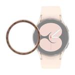 For Samsung Galaxy Watch4 40mm Smart Watch Steel Bezel Ring(Rose Gold)