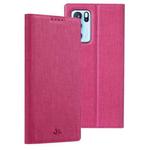 For OPPO Reno6 Pro 5G ViLi DMX Series Shockproof Magnetic Attraction Horizontal Flip Leather Phone Case(Rose Red)
