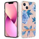 For iPhone 13 Flowers and Plants Series IMD TPU Phone Case(Orchid Peony)