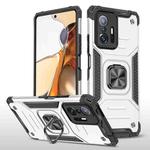 For Xiaomi 11T Magnetic Armor TPU + PC Phone Case(Silver)