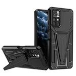 For Xiaomi Redmi Note 11/Poco M4 Pro 5G Super V Armor PC + TPU Phone Case(Black)