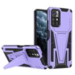 For Xiaomi Redmi Note 11/Poco M4 Pro 5G Super V Armor PC + TPU Phone Case(Purple)