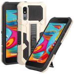 For Samsung Galaxy A2 Core All Inclusive Double-color TPU + PC Phone Case(Gold)