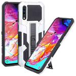 For Samsung Galaxy A70 / A70s All Inclusive Double-color TPU + PC Phone Case(Silver White)