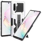 For Samsung Galaxy Note10 All Inclusive Double-color TPU + PC Phone Case(Silver White)