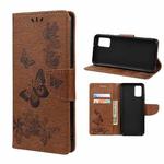 For Xiaomi Redmi Note 11 Pro Butterfly Embossed Horizontal Flip Leather Phone Case with Card Slot & Holder(Brown)