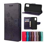 For Xiaomi Redmi Note 11 Butterfly Flower Pattern Horizontal Flip Leather Phone Case with Card Slot & Holder(Dark Purple)