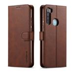 For Xiaomi Redmi Note 8T LC.IMEEKE Calf Texture Horizontal Flip Leather Case, with Holder & Card Slots & Wallet(Brown)