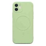 For iPhone 11 Liquid Silicone Full Coverage Magsafe Phone Case (Green)