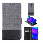 For OPPO A9 2020 MUMXA MX102 Horizontal Flip Canvas Stitching Leather Case with Holder & Card Slots & Wallet(Black)