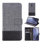 For OPPO Reno Z MUMXA MX102 Horizontal Flip Canvas Stitching Leather Case with Holder & Card Slots & Wallet(Black)