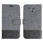 For Huawei Mate 9 Lite MUMXA MX102 Horizontal Flip Canvas Stitching Leather Case with Holder & Card Slots & Wallet(Grey)